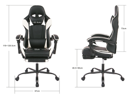 Fotel gamingowy Spacetronik Rally 1.0 czarno szary