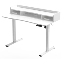 Biurko Elektryczne SPEF134WW z Szufladą i USB z pamięcią białe