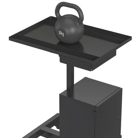 Wózek warsztatowy z szafką zamykaną kluczem SPC141