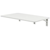Składane biurko ścienne SPB149W 80×40 cm białe składane 90°