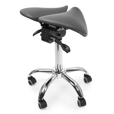 Ergonomiczny hoker regulowany SELLA szary