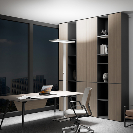 Lampa podłogowa LED narożna GLOW D24 Pro Biała