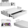 Under-Desk Storage Drawer Shelf Standard White