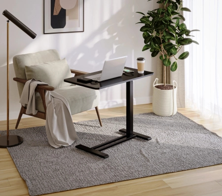 Zestaw wypoczynkowy fotel Spacetronik Flax 04M + stolik regulowany BUDDY