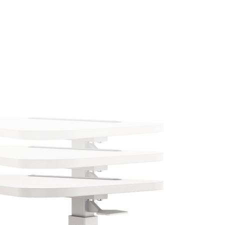 Stolik z manualną regulacją Buddy 05 biały drewno