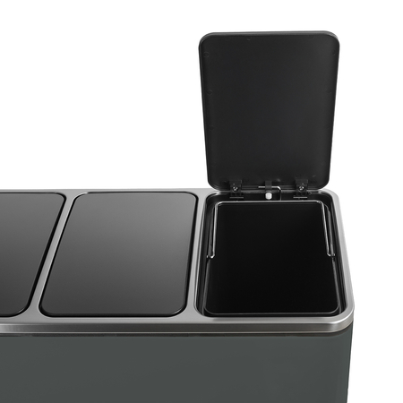 Funky Trash Can Gray Black Spacetronik Potrójny