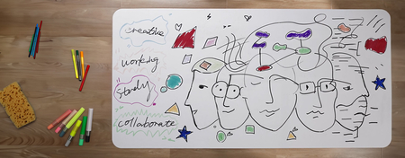 Blat do rysowania do biurka - tablica 100 x 60 cm