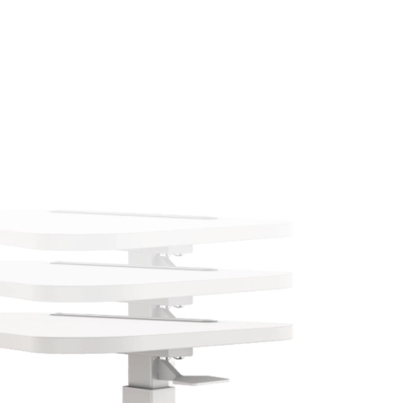 Zestaw wypoczynkowy fotel Spacetronik Flax 04M beżowy + stolik regulowany BUDDY