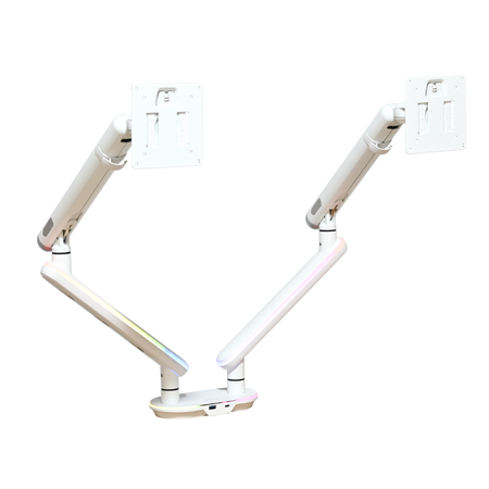 Podwójne Ramię do Monitora SPAF120LUW Białe
