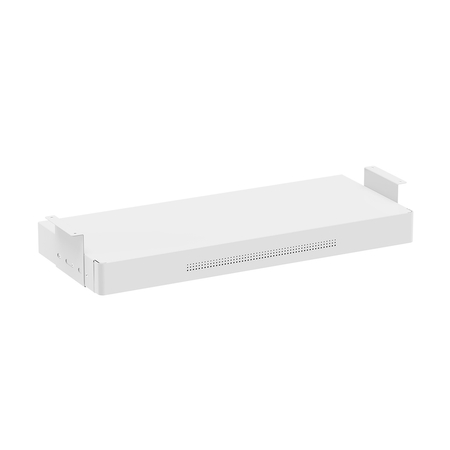 Under-Desk Storage Drawer with Shelf Large White