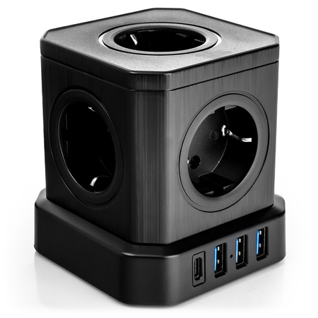 Zestaw Listwa zasilania 13AC 3USB 1USB-C SPS-CS01B