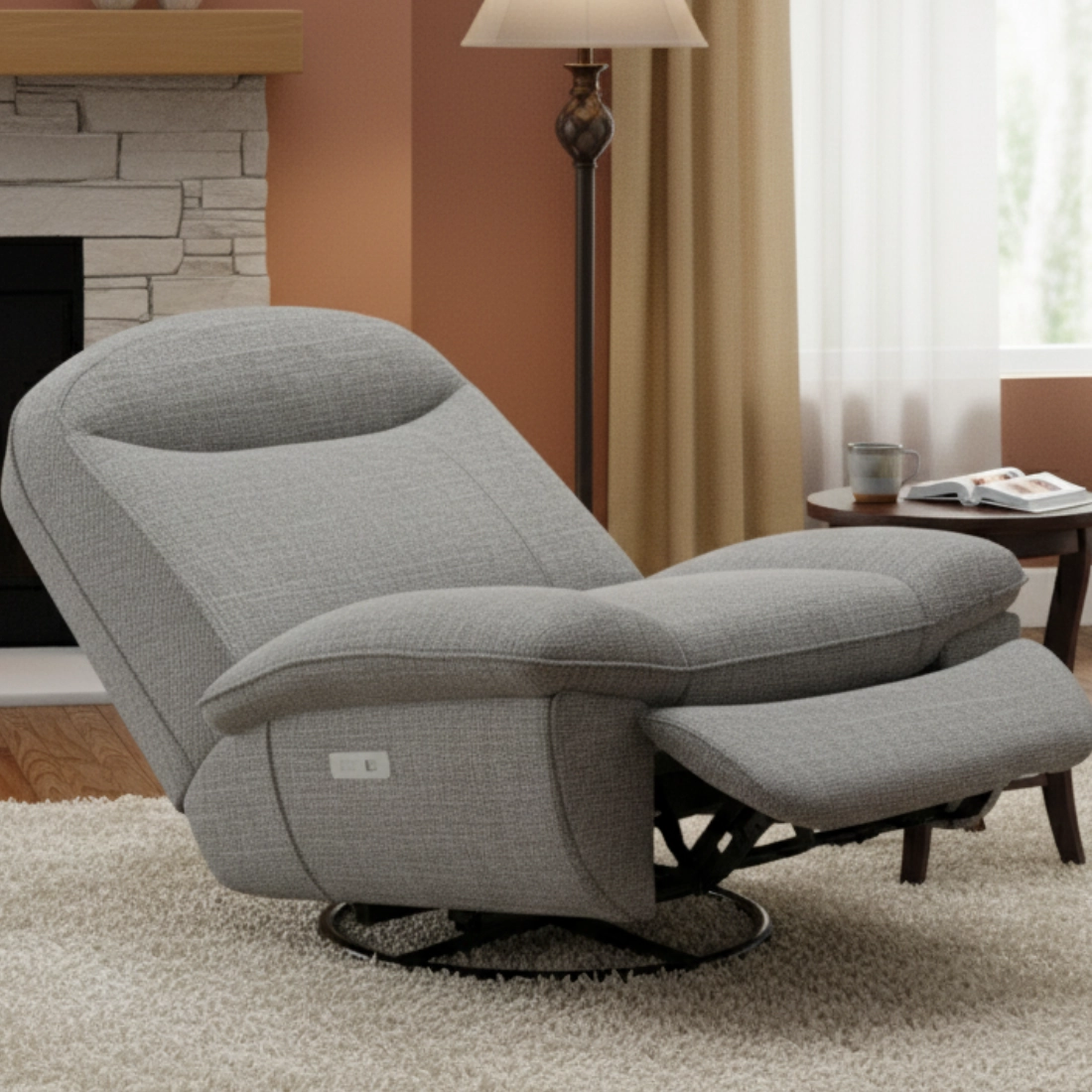 Fotel FLAX 05 – pozycja siedząca i leżąca