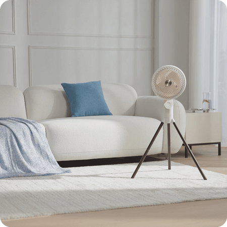 Airpuff 3 Standventilator mit Aromatherapie weiß