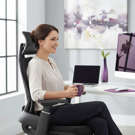 Fotel Ergonomiczny Spacetronik Axon Szary