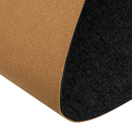 Mata filcowa z korkiem ciemnoszara 120x60cm SPB064