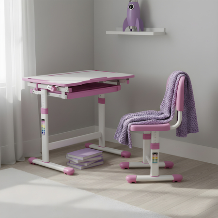 Biurko i Krzesło Dziecięce Spacetronik SPEX122WP