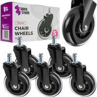 Kauczukowe kółka do foteli Spacetronik SPEA04