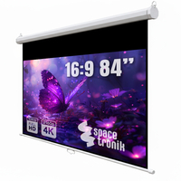 Ekran projekcyjny zwijany ręcznie 84" 16:9 biały