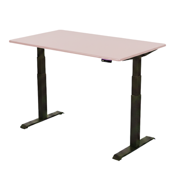 Stelaż elektryczny Spacetronik SPE-222OB + blat MDF premium róż