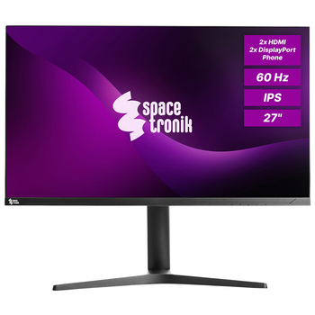 ZESTAW -10%  2x Monitory 27 cali 4K IPS Spacetronik SPA-M2701 + uchwyt + dodatki
