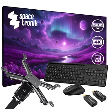 Zestaw 100" PRS-F04 + SPA-P01B + SPH-W21 + klawiatura/mysz