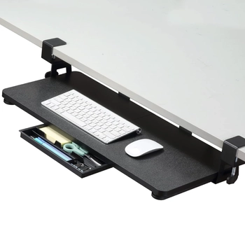 Wysuwana półka pod klawiaturę Spacetronik SPB133B montowana pod blatem