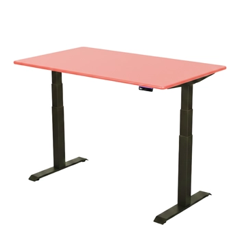 Stelaż elektryczny Spacetronik SPE-222OB + blat MDF premium czerwony