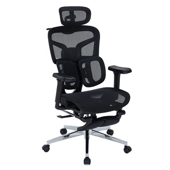 Regulowany Fotel biurowy 4D SPRINGO-01 Czarny