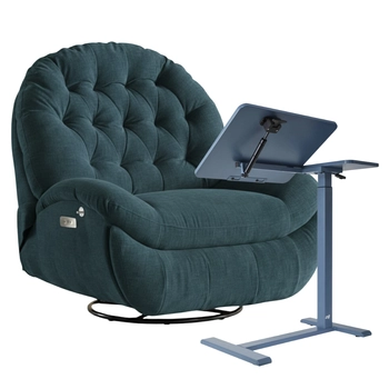 Zestaw wypoczynkowy fotel elektryczny Spacetronik Flax 04M + stolik regulowany