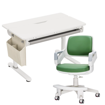 Zestaw: biurko regulowane SPEX108WG + ergonomiczne krzesło dla dziecka