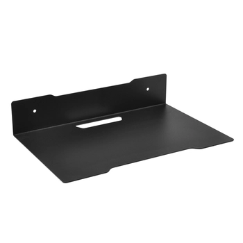 Półka metalowa czarna wisząca 30 cm Spacetronik